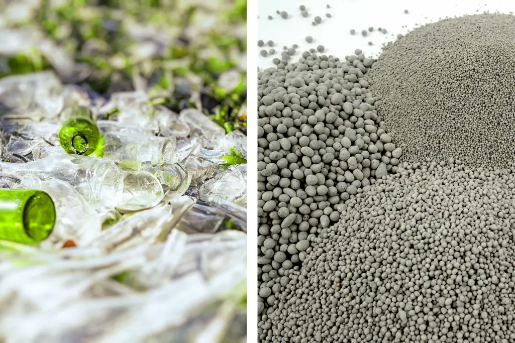 Staro staklo. nosiva ploča tvrtke Sto od starog stakla, nosiva ploča za ventiliranu fasadu