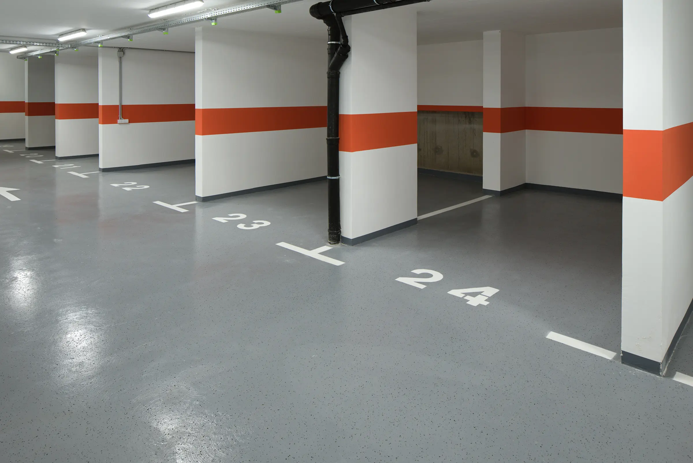 Stambena kompleks Trakošćanska, Zagreb, HR, Podni premaz