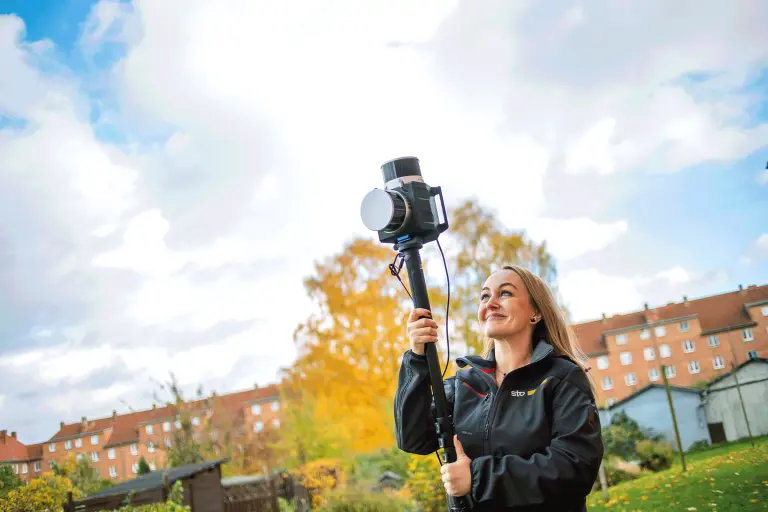 Skeniranje fasade uslugom Scan2Plan tvrtke Sto koje provodi voditeljica projekata tvrtke Sto